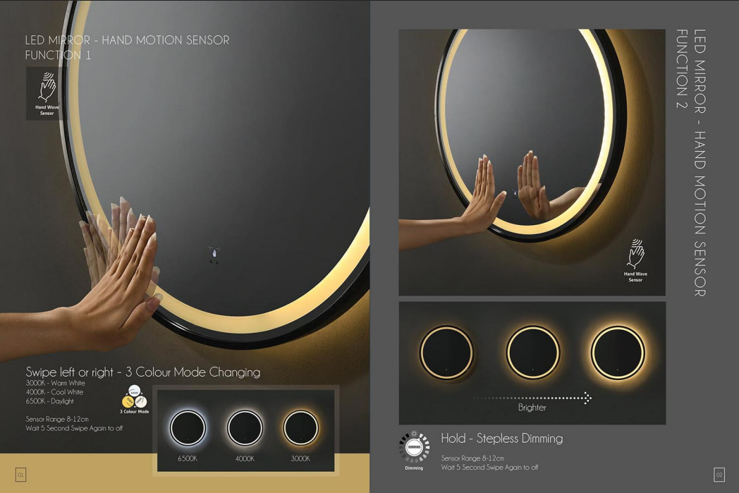 GLOEX LED MIRROR HAND MOTION SENSOR